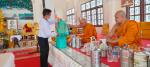 ถวายหน้ากากอนามัยแด่พระภิกษุสงฆ์ ณ วัดโพธิ์ตำนาน และวัดสมสมัย