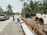 นายกฯ  ลงพื้นที่ตรวจสอบความคืบหน้าของโครงการก่อสร้างรางระบายน้ำ