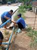 กองช่าง ลงพื้นที่ติดตั้งมิเตอร์น้ำประปา
