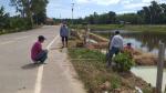 จัดเตรียมสถานที่แปลงนาสาธิต ตามหลักปรัชญาเศรษฐกิจพอเพียง